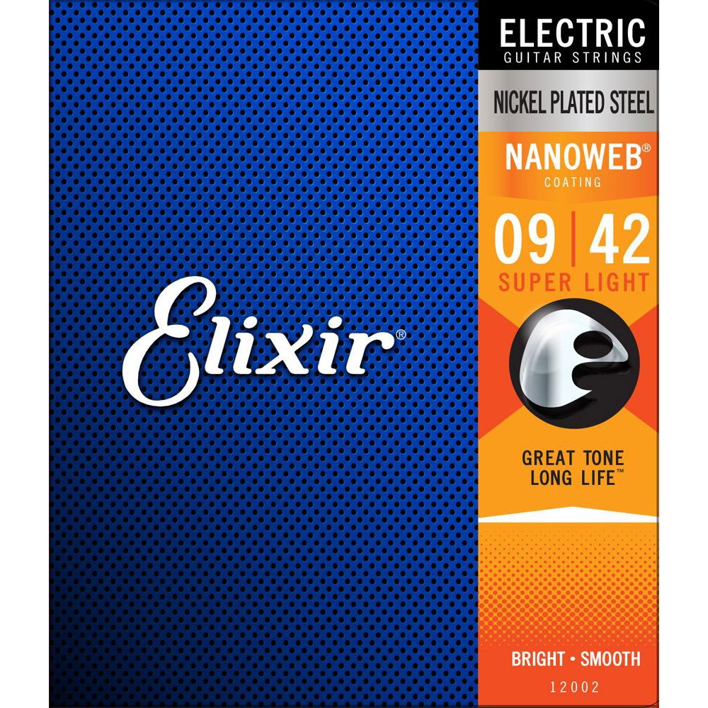 ELIXIR 12002 NANOWEB SUPER LIGHT 9-42 Σετ Χορδές Ηλεκτρικής Κιθάρας