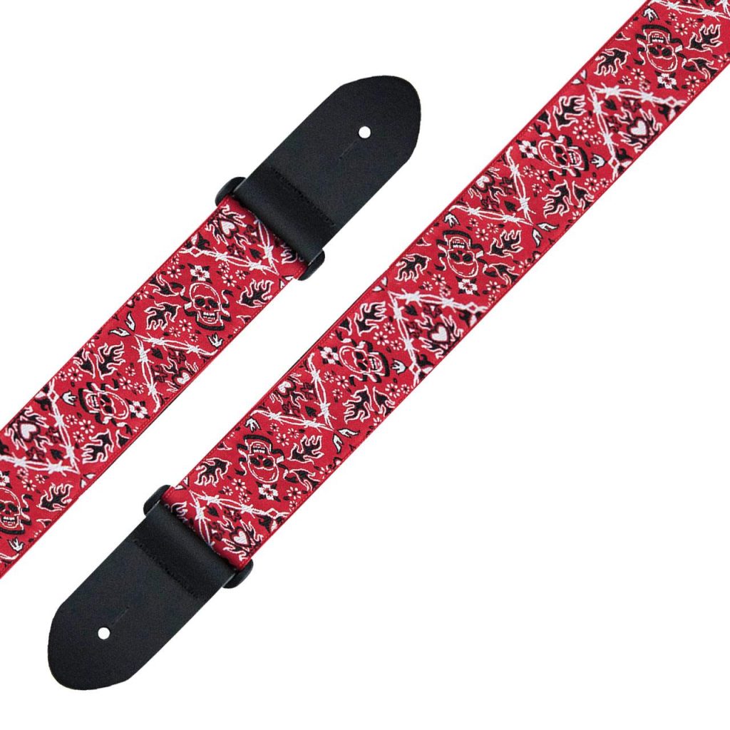 PERRIS 6537 Red Bandana Guitar Strap
