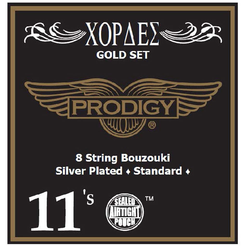 PRODIGY Σετ Χορδές Μπουζουκιού 8χορδου Gold Set 11's