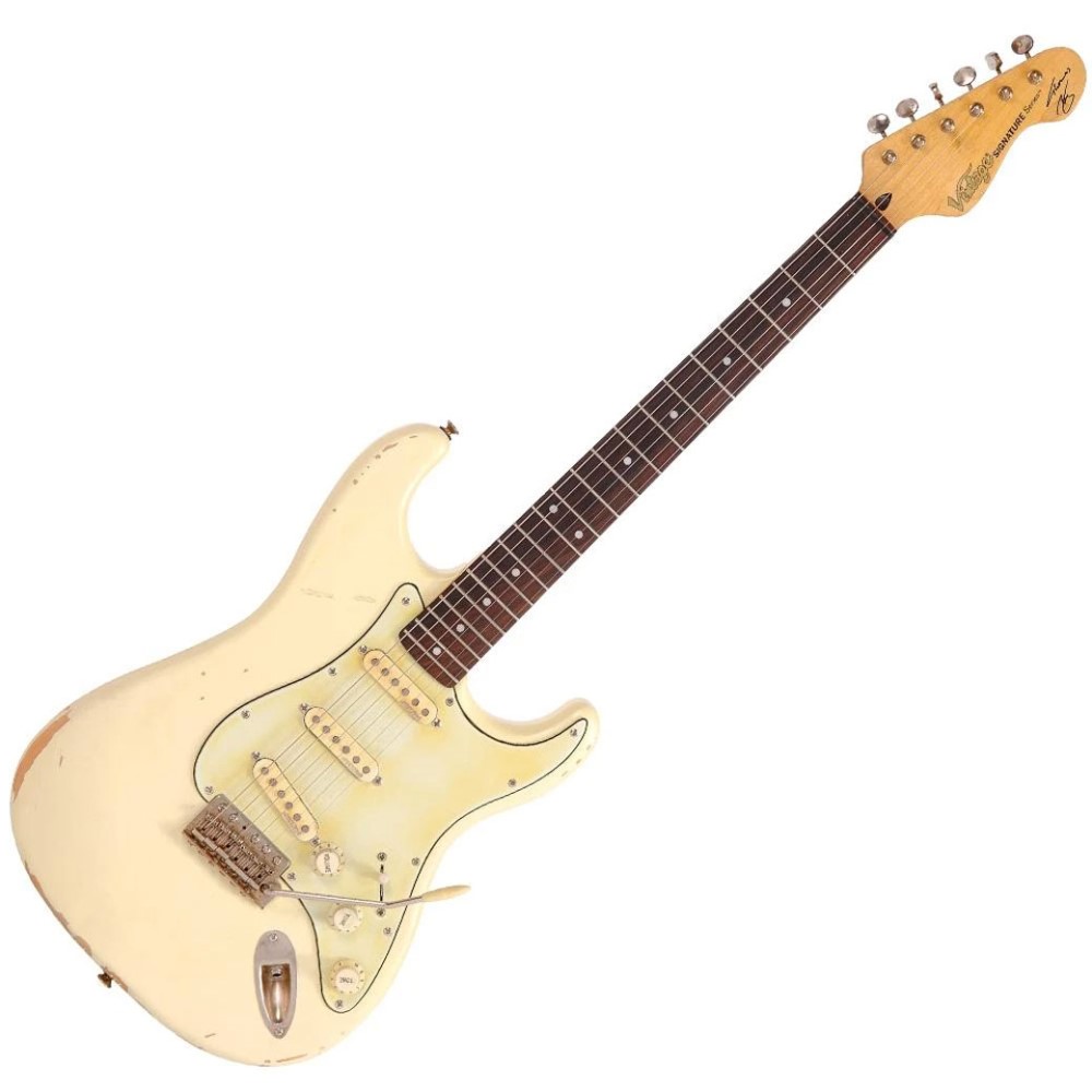 VINTAGE ICON V6MRTBG Signature Relic Vintage White Ηλεκτρική Κιθάρα