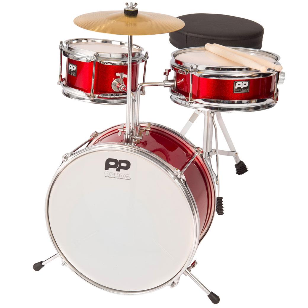 PP Percussion PP-101RD Παιδικό Junior Mini Σετ Ντραμς Κόκκινο