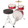 PP Percussion PP-101RD Παιδικό Junior Mini Σετ Ντραμς Κόκκινο