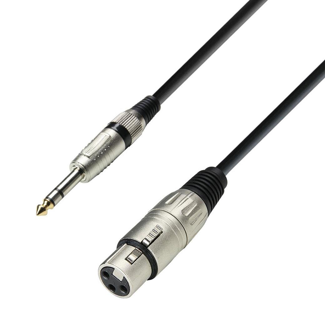 ADAM HALL K3BFV-0100 Καλώδιο Μικροφώνου 1μ. XLR - Stereo Jack