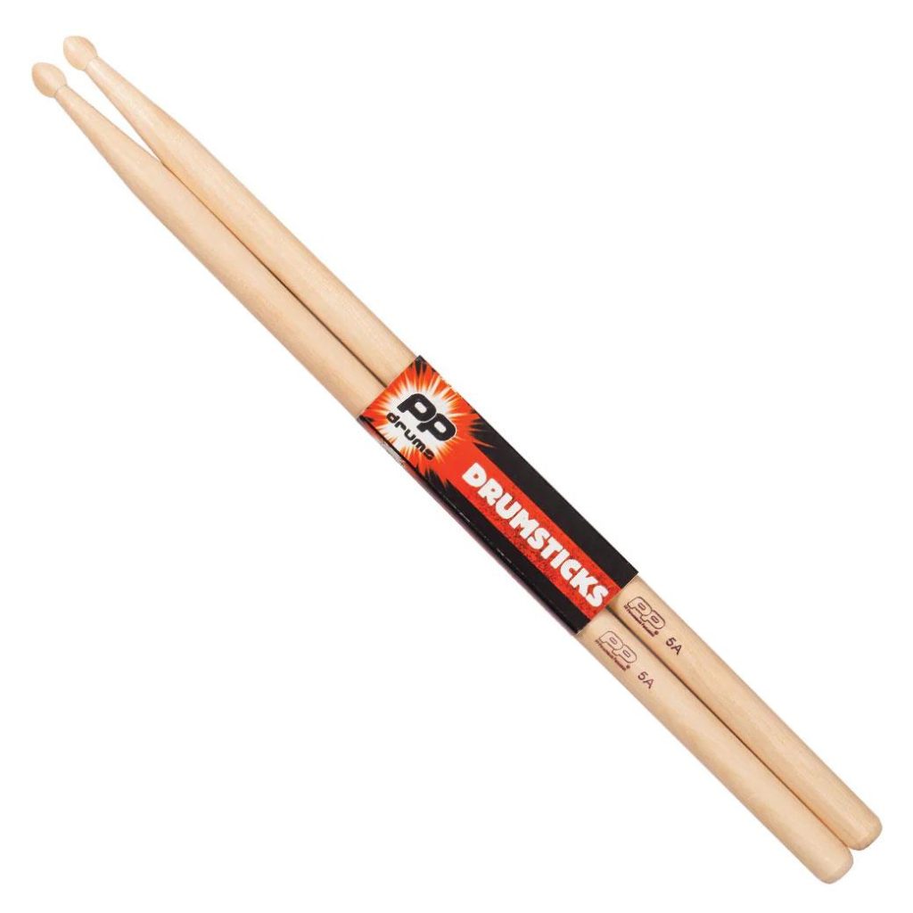 PP Percussion 5A Wood Tip Drumsticks