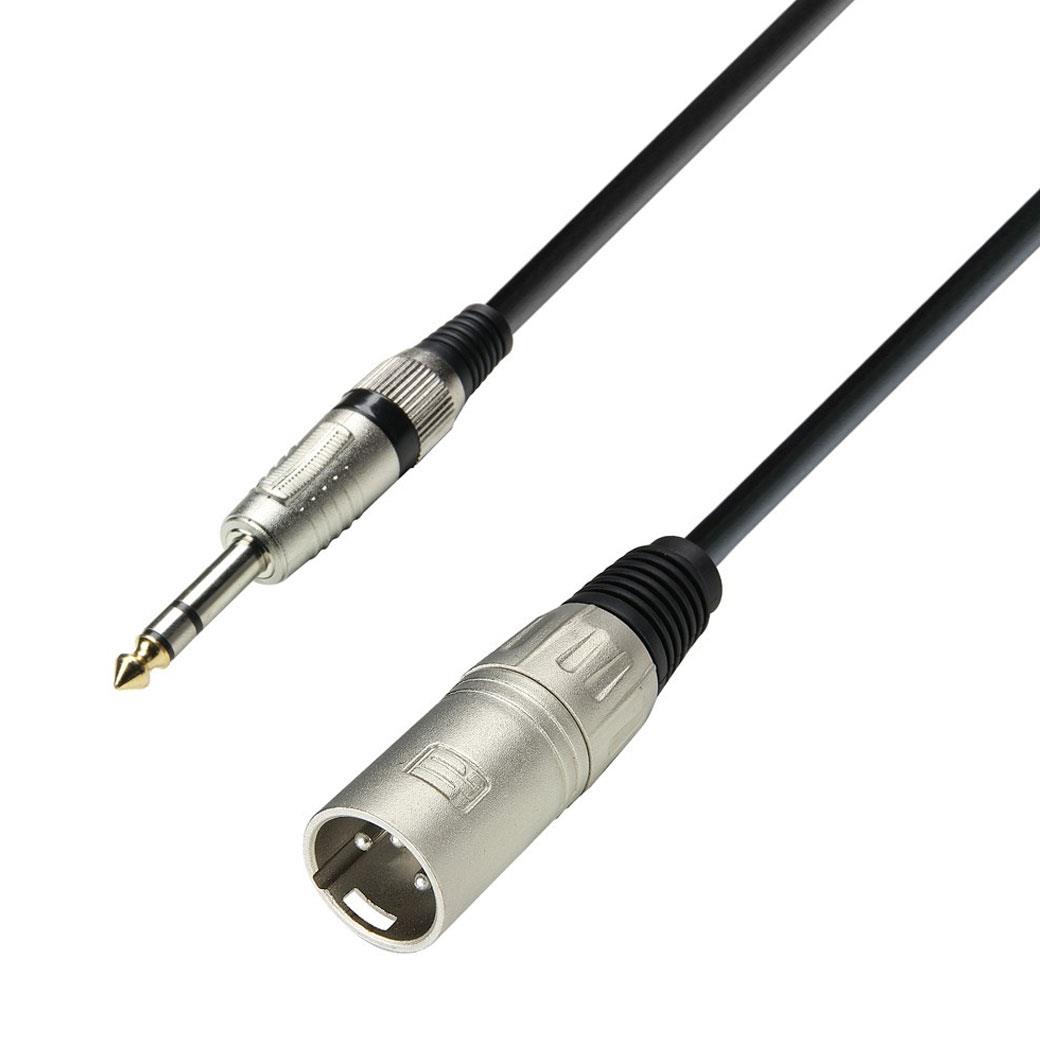ADAM HALL K3BMV-0100 Καλώδιο Μικροφώνου 1μ. XLR - Stereo Jack