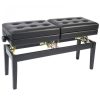 KINSMAN KPB-20BK Double Seated Piano Bench