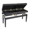 KINSMAN KPB-20BK Double Seated Piano Bench