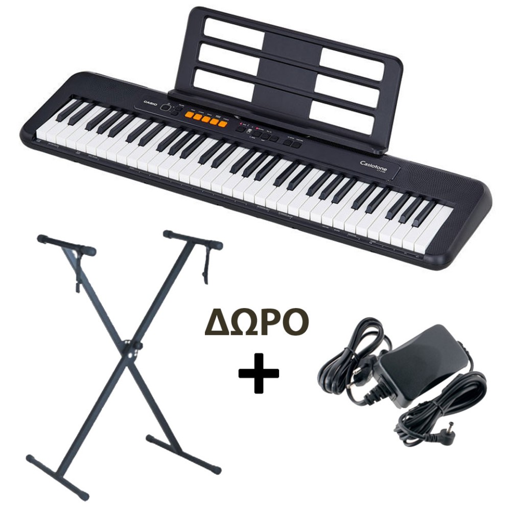 CASIO CT-S100 Αρμόνιο με ΔΩΡΟ Βάση και Τροφοδοτικό