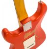 VINTAGE ICON V6MRFR Relic Firenza Red Electric Guitar