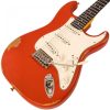VINTAGE ICON V6MRFR Relic Firenza Red Electric Guitar
