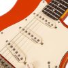 VINTAGE ICON V6MRFR Relic Firenza Red Electric Guitar