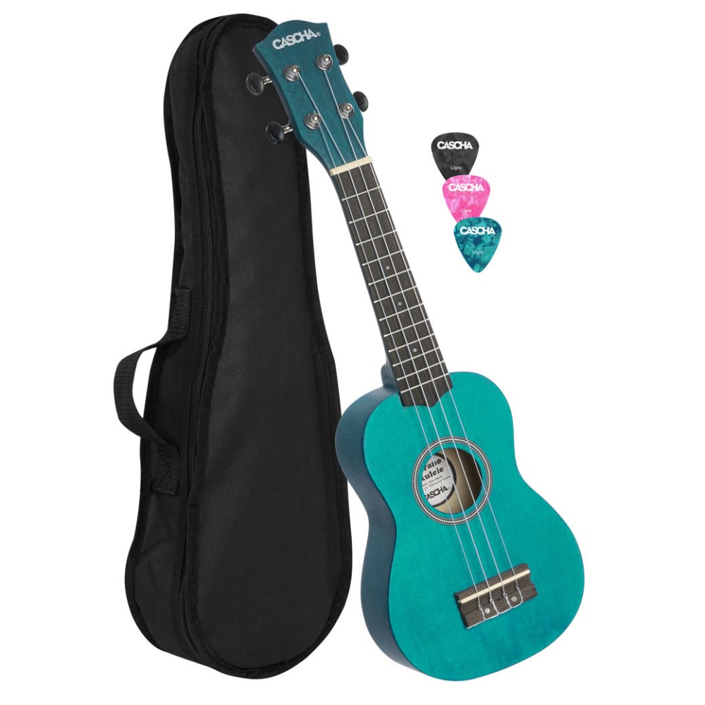 CASCHA HH-3962 Soprano Ukulele - Σοπράνο Γιουκαλίλι Μπλε με θήκη