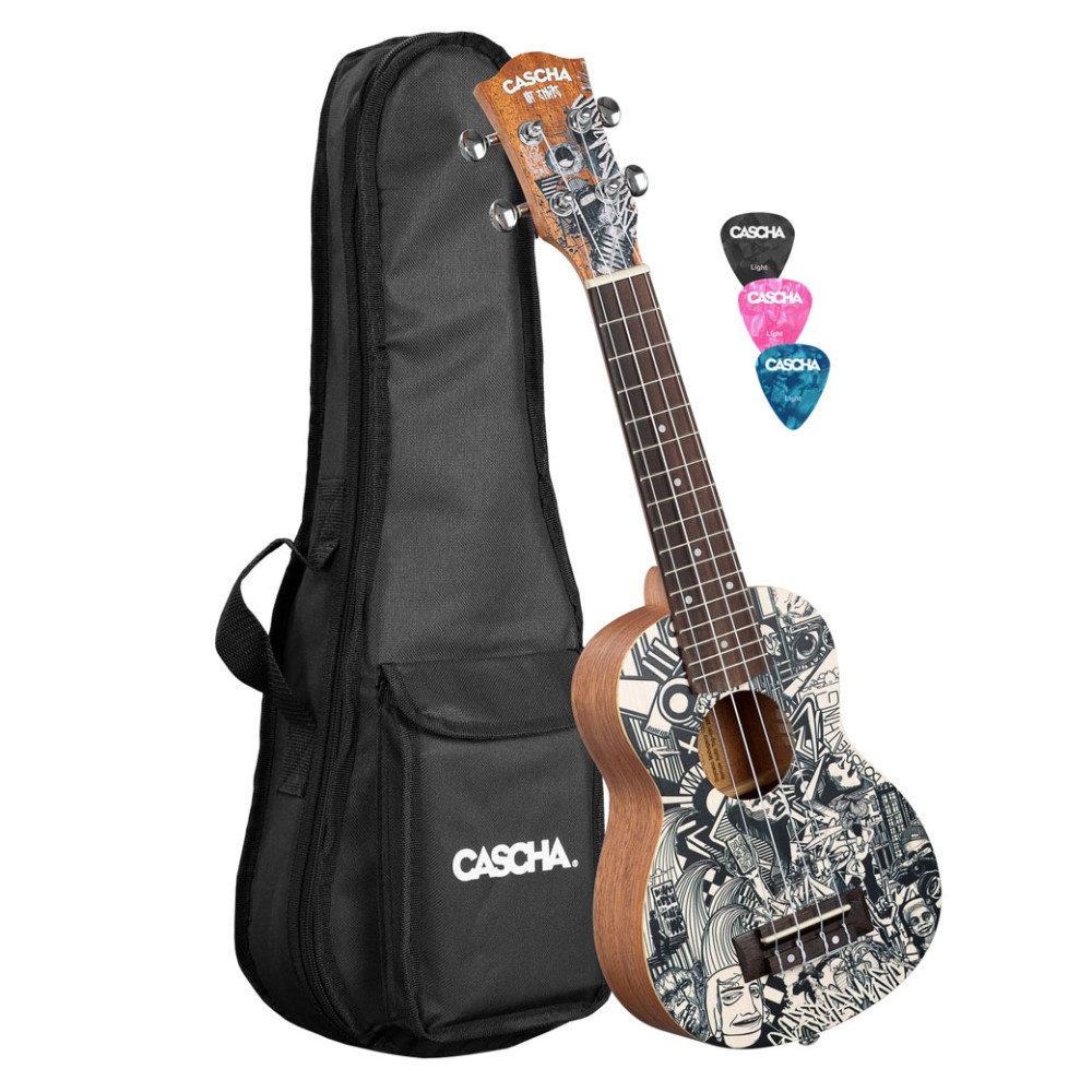 CASCHA HH-2601 Art Series Sketch Soprano Ukulele - Σοπράνο Γιουκαλίλι