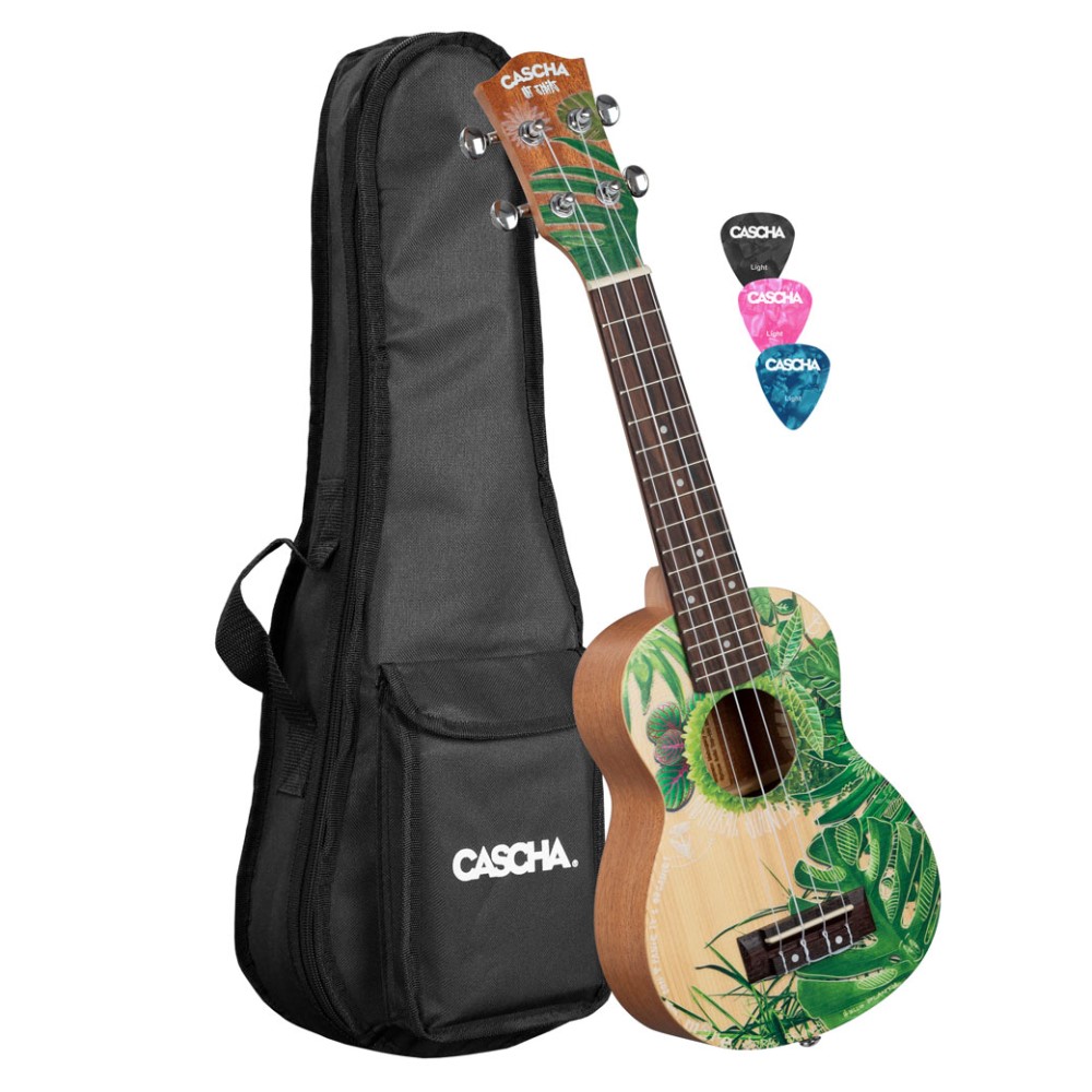 CASCHA HH-2602 Art Series Leafy Soprano Ukulele - Σοπράνο Γιουκαλίλι