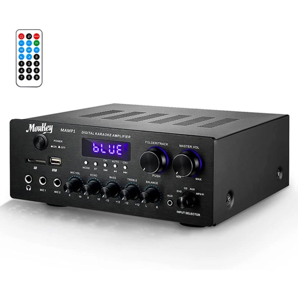 MOUKEY MAMP-1 Στερεοφωνικός ραδιοενισχυτής με Bluetooth