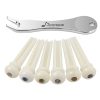 DONNER EC-2013 Bone Bridge Pins Set for Acoustic Guitar