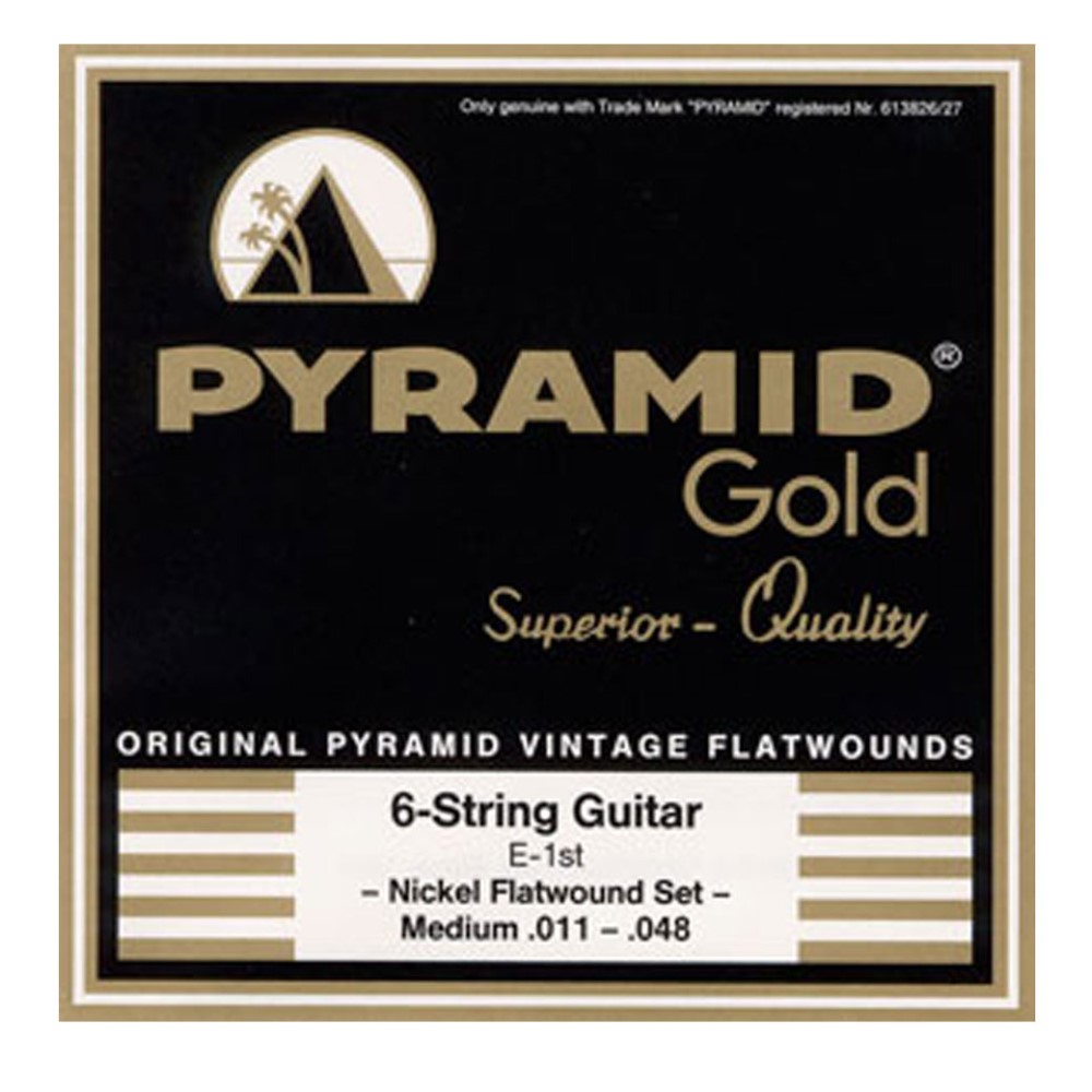 PYRAMID GOLD 11-48 Flat Wound Σετ Χορδές Ηλεκτρικής Κιθάρας