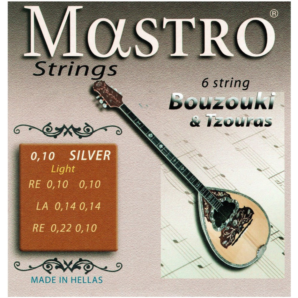 MASTRO 010 LIGHT Σετ Χορδές 6-χορδου Μπουζουκιού και Τζουρά
