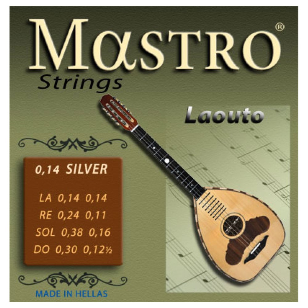MASTRO 014 SILVER Σετ Χορδές Λαούτο