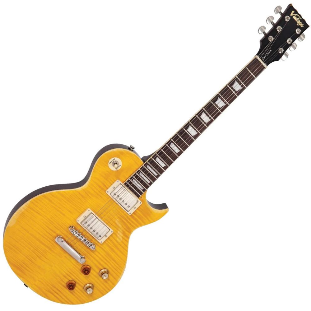 VINTAGE V100MRPGM Relic Lemon Drop Electric Guitar