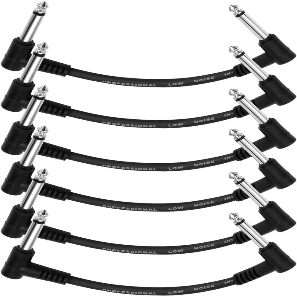 DONNER EC-1048 Patch Cable Set 0,15m Angled 6-Pack
