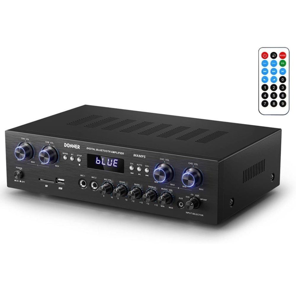 DONNER MAMP-5 Στερεοφωνικός ραδιοενισχυτής με Bluetooth
