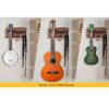 DONNER EC-2075 Guitar Wall Mount Hanger with wooden shelf