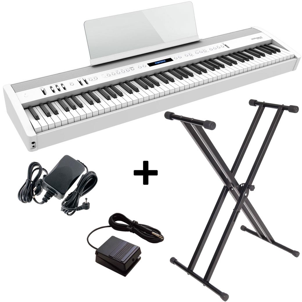 ROLAND FP-60X White Ηλεκτρικό Πιάνο με ΔΩΡΟ Βάση και Πεντάλ