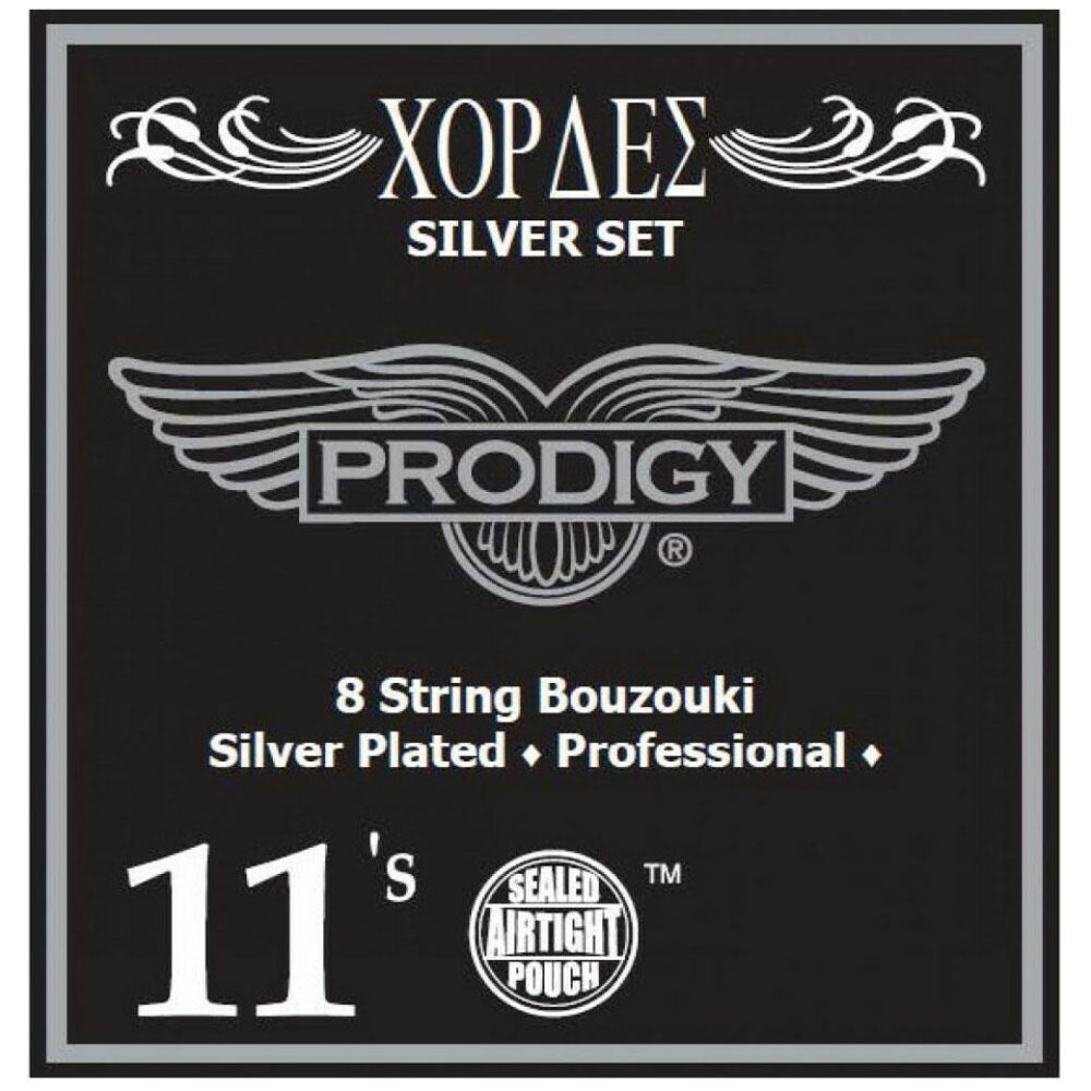 PRODIGY Σετ Χορδές Μπουζουκιού 8χορδου Silver Set 11's