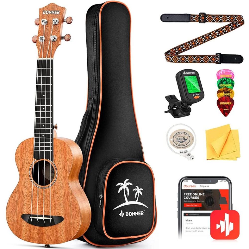 DONNER EC-970 Tenor Ukulele Set