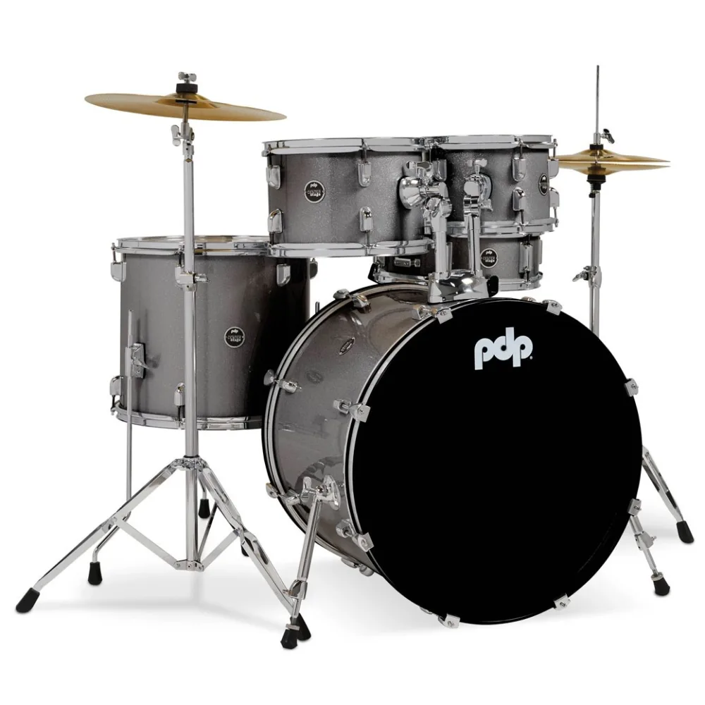 PDP PDCE2215KTSS Center Stage Complete Drum Set with Cymbals