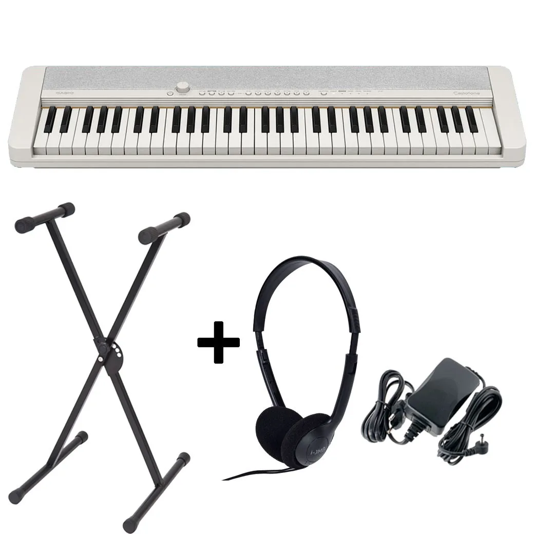 CASIO CT-S1WE Σετ Αρμονίου με Δυναμικά Πλήκτρα Πιάνου