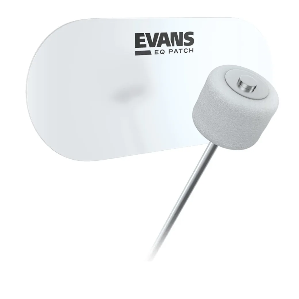 EVANS EQPC2 Clear Plastic Bass Drum Double Patch 2τεμ.