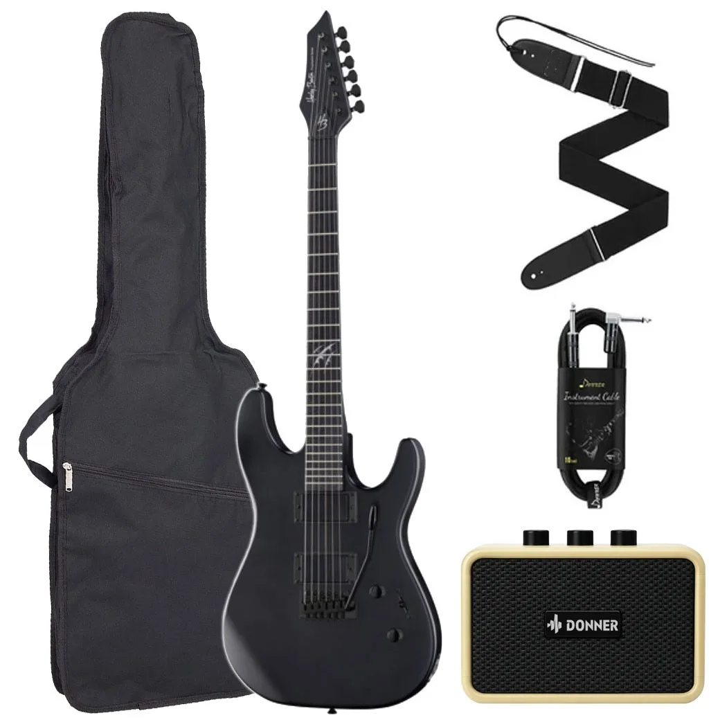 HARLEY BENTON HWM-251BKS Σετ Ηλεκτρική Κιθάρα με θήκη και ενισχυτή